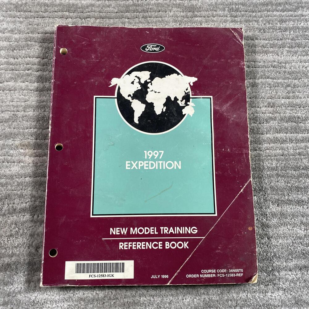 Vintage 1997 Ford Expedition New Model Training Reference Book PB Maroon Cover